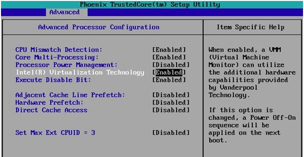 آموزش فعال کردن قابلیت مجازی سازی (Intel VT-x ، AMD-V ، Intel-V) در CPU